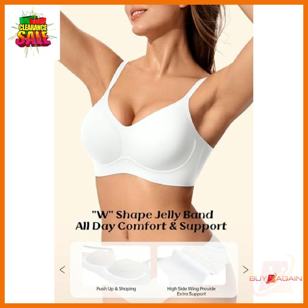 Wireless Push Up Bra Seamless Support Tshirt Bral… - image 3